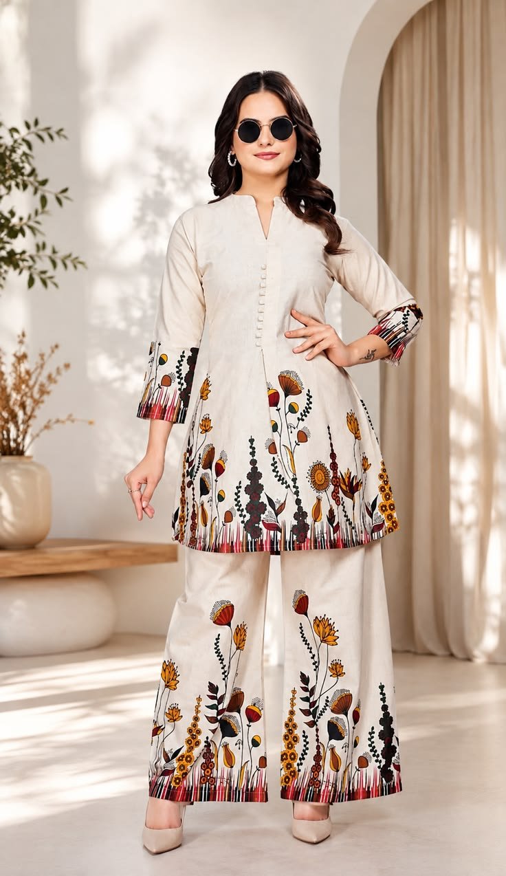Bloom with Confidence-Printed Suit